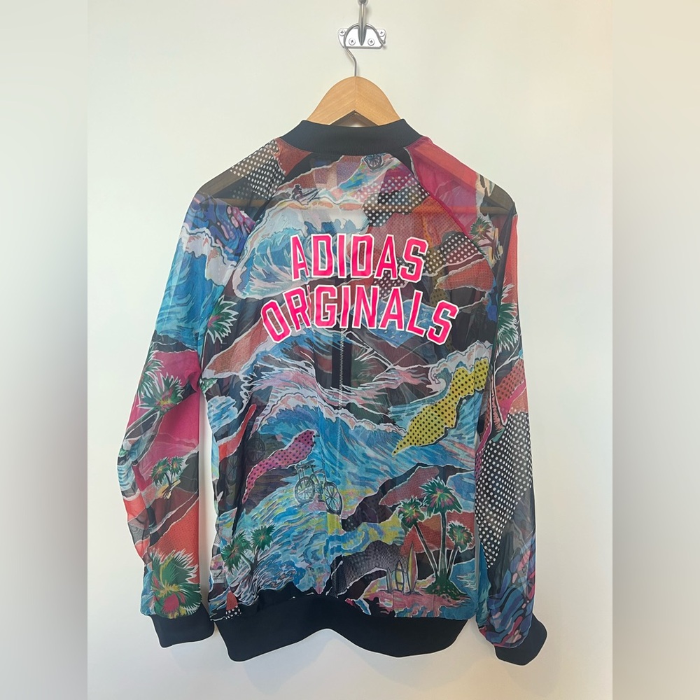 Adidas Originals x Farm Rio Venice Beach Tropical Mesh Bomber‎ SAMPLE Ed Rare - Picture 3 of 16
